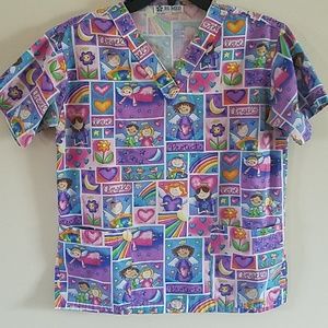 Womens scrub top